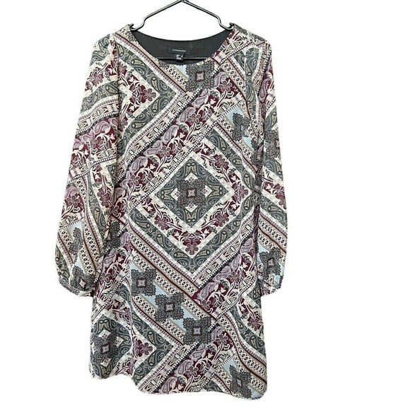 Atmosphere Shift Dress Size 4 Black 3/4 Sleeve Scoop Neck Lined - Picture 2 of 5